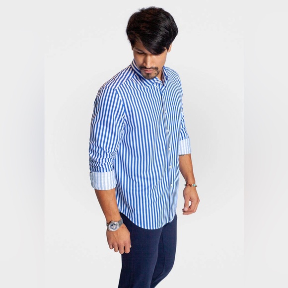 BUKI • The Go Big Stripe Long Sleeve Tech Shirt - Picture 2 of 9